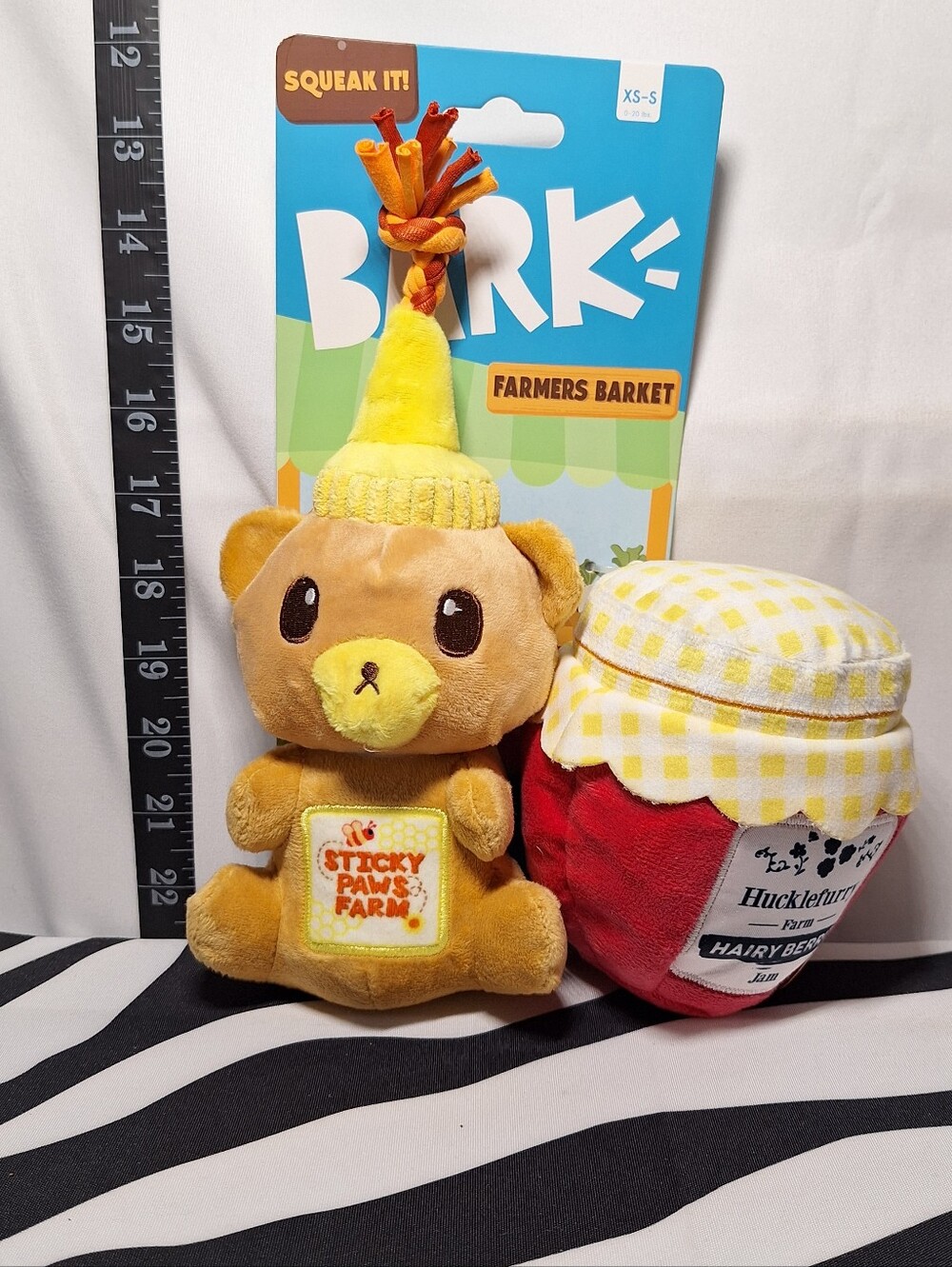 NWT Bark That's My Jam, Honey Dog Toy XS-S